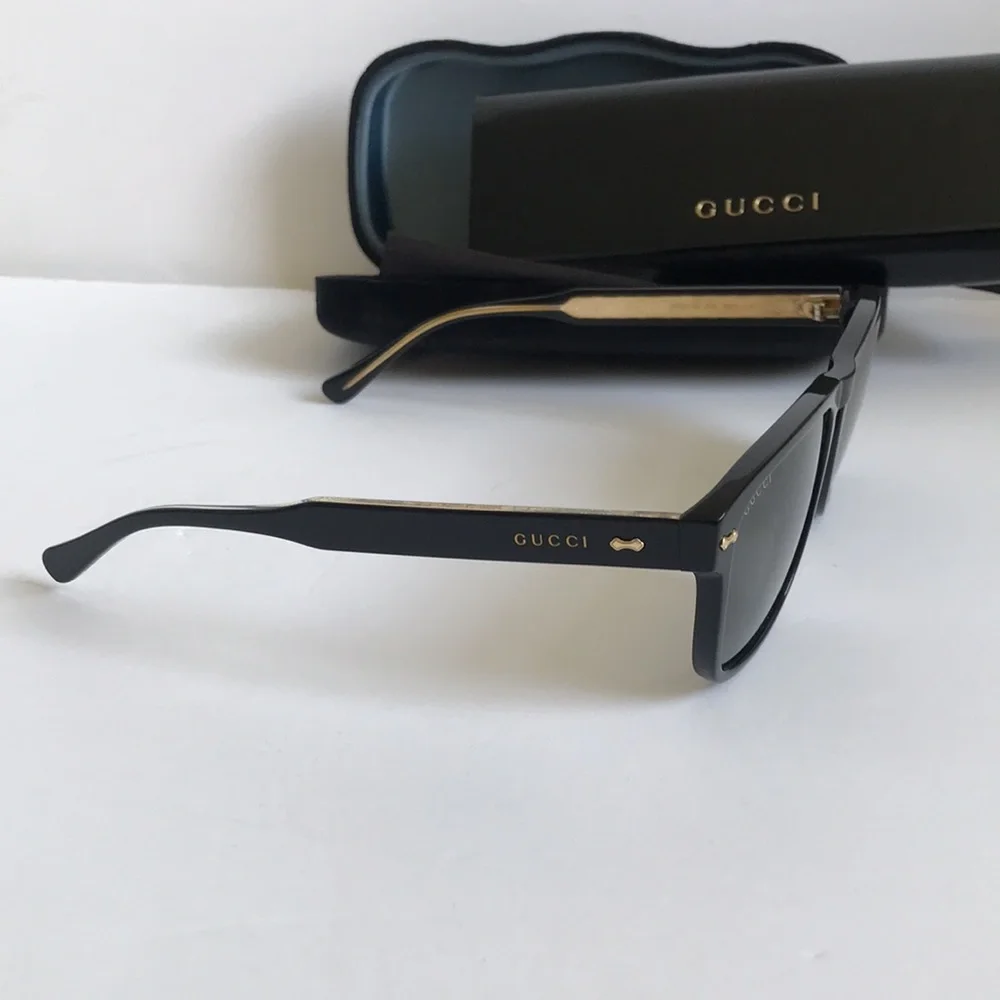 Gucci Gg0911s 001 Men's Black Sunglasses - Classic Square Frame